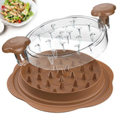 SURETIVIAN vue de face du déchiqueteur marron, gain de temps en cuisine