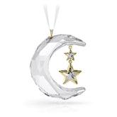 Swarovski ornement lune vue de face montrant l'élégance et l'éclat