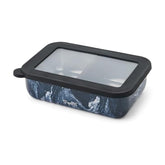 S'well boîte bento face avant présentant le design Azurite Marble et élégance
