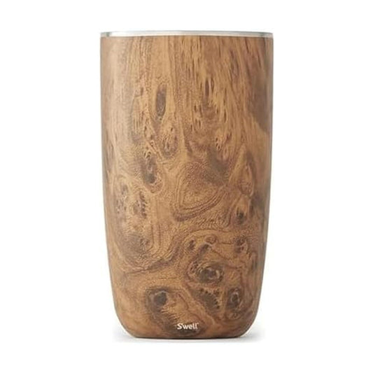 S'well chiller Teakwood face avant, design élégant et rangement pratique