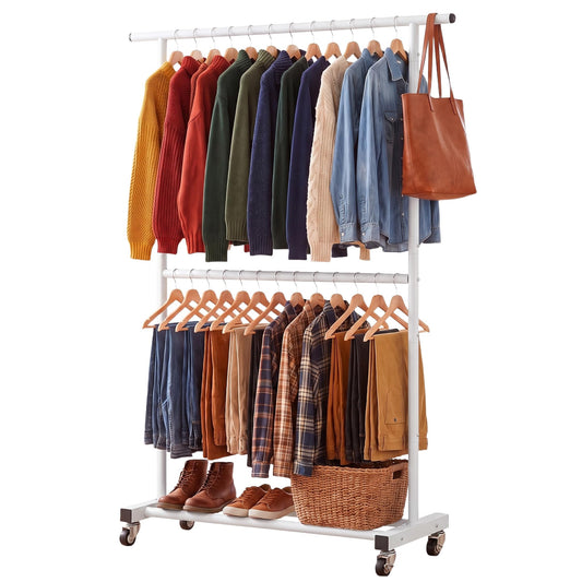 Sywhitta portant double face montrant capacité et finition blanche avantage organisation
