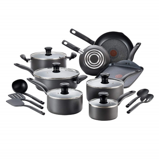 T-Fal vue d'ensemble du set 18 pièces bénéfice polyvalence