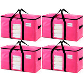 TAILI vue avant du sac rose montrant la taille et la fermeture, pratique