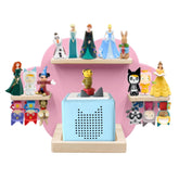 taladad étagère frontale rose exposant 12 figurines Tonie et rangement visible