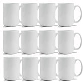 TANGLONG mug 15 oz face avant montrant surface blanche pour sublimation