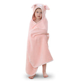 TBEZY serviette capuche lapin face avant douceur visible