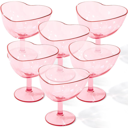 Teenyyou verre coeur face rose élégant et pratique