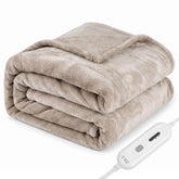 Tefici couverture chauffante face avant montrant douceur et design confortable