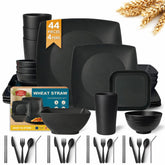 Teivio ensemble vue avant montrant assiettes et gobelets, idéal pour repas en famille