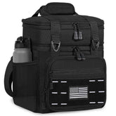 TENKIST sac repas face avant robuste, design noir professionnel et protection durable