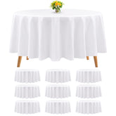 Teruntrue nappe ronde blanche face avant élégant et pratique