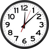 The Ultimate Wall Clock vue de face avec grand cadran lisible, améliore la visibilité