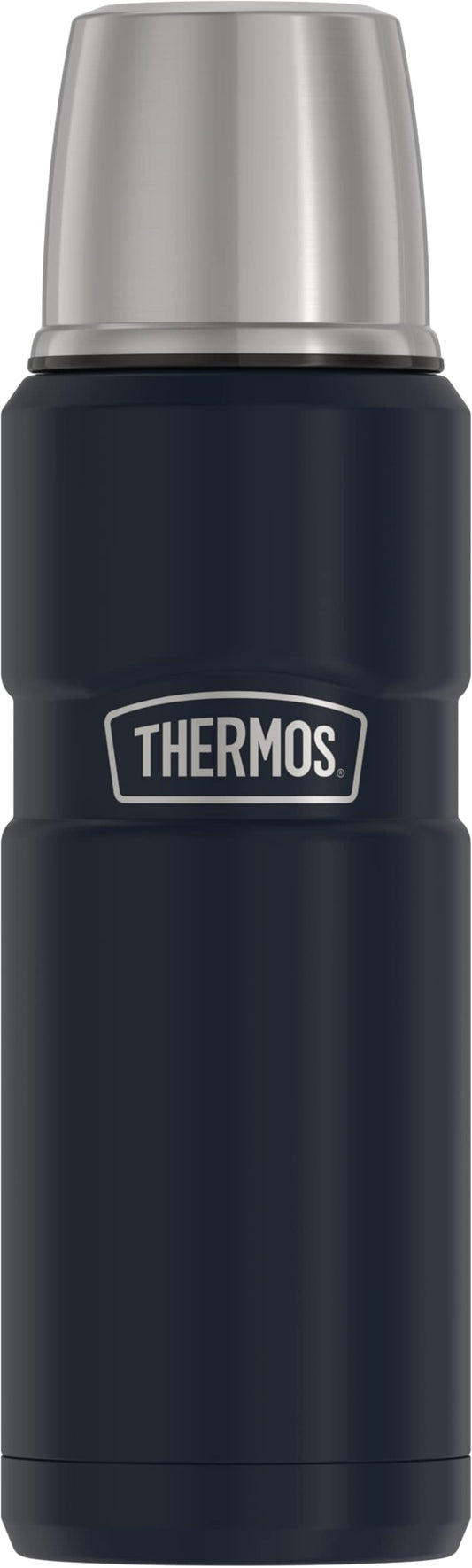 THERMOS bouteille face avant Midnight Blue, design robuste et élégance