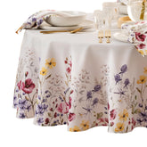 Threadmade nappe ronde vue de face, décoration élégante instantanée