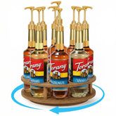 THYGIFTREE présentoir tournant face montrant neuf bouteilles pour rangement rapide