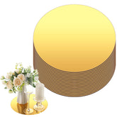 Thyle miroir rond visage frontal montrant finition dorée et élégance décorative