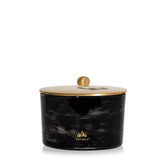 Thymes bougie Noir Woods face élégante, ajoute une touche décorative sophistiquée