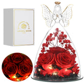 Tiaronics figurine ange en verre vue de face bénéfice décoration durable