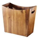 Tidita poubelle face avant en acacia, design compact et élégant
