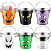 Tioncy seau face avant montrant motif Halloween et situation festif