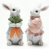 TiTnBd lapin de face sur fond neutre montrant élégance décorative