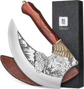 TIVOLI couteau Ulu face avant montrant design et utilité
