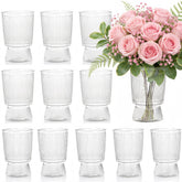 Tlence vase face plein montrant l'apparence verre et l'élégance pratique