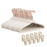 Tonswachic lot de 50 cintres beige vue avant pour rénovation penderie