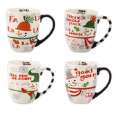 Topadorn mug face avant couleur Snowman, ajoute de la gaieté