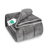 Topblan couverture pondérée 15 lb vue frontale, confort et chaleur