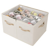 TOPIA HOME boîte ouverte montrant 16 paires et rangement compact