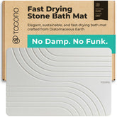 TOSORO tapis de bain face avant gris élégance et sécurité