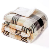 Touchat couverture plaid face avant montrant le motif et chaleur visuelle