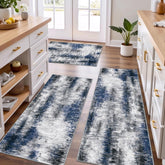 Tritard vue avant de l'ensemble de trois tapis, look contemporain et protection