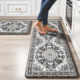 tubeamin vue avant du tapis 2 pièces, design boho et apport décoratif