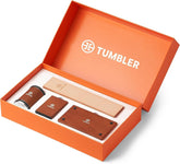 Tumbler emballage avant montrant le coffret complet et ses composants