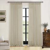 TWODRAPES rideau 102 pouces vu de face apportant style et intimité