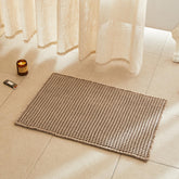 TYUU tapis de bain face avant beige, confort immédiat