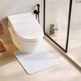 TYUU tapis WC face avant montrant forme en U et finition propre