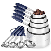 U-Taste face ensemble bleu minuit montrant organisation et design durable