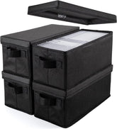 UENTIP boîte CD face avant noire, protection compacte