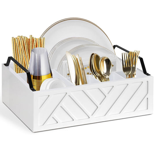 Ukonvi vue frontale du porte-assiettes montrant organisation pratique