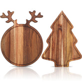 Umigy planche sapin en acacia montrant une présentation festive pratique