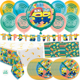 Unique face du coffret Minions montrant contenu et design festif
