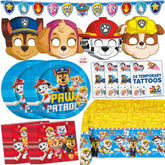 Unique coffret Paw Patrol emballage montrant le contenu pour installation rapide