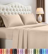 Utopia Bedding emballage avant montrant le set complet et gain de place