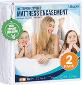 Utopia Bedding housse matelas avant emballée montrant protection complète