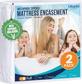 Utopia Bedding housse face avant montrant protection intégrale et confort
