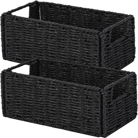 Vagusicc panier face avant noir élégant pour rangement ordonné