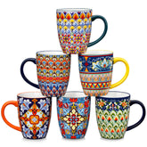 vancasso SIMI ensemble face montrant 6 mugs et design bohème vibrant